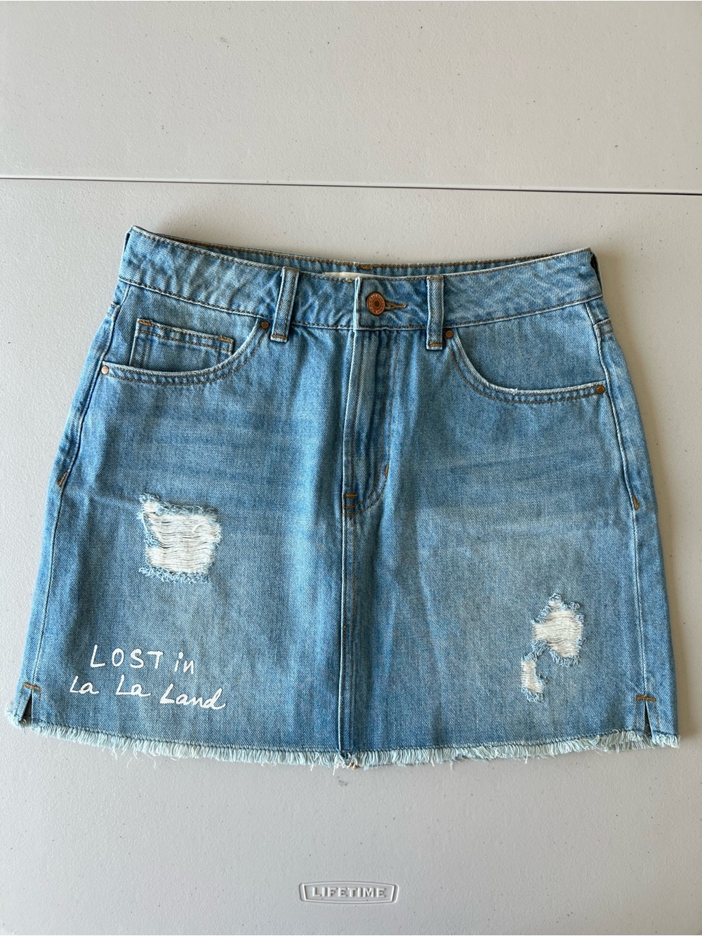 PacSun // Pre-loved Women's Casual Y2K Mini Denim Skirt Size 26 - 4